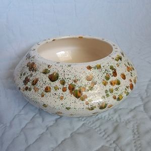 Mid Century Modern Bowl or Planter Speckle Design